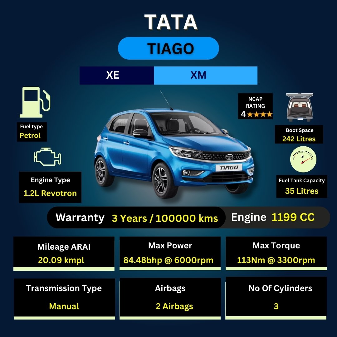 Tata Tiago - XE, XM
